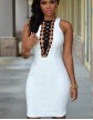 Rochie Scurta Alba LC22350A1